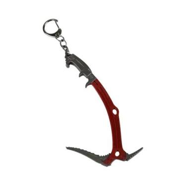 Imagem de Chaveiro De Metal Com Machadinha De Lara Croft, Porta-Chaves Tomb Raid