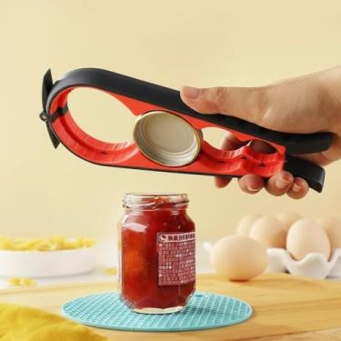 Imagem de Abridor de frascos e abridor de latas para mãos fracas, idosos com artrite e qualquer pessoa com baixa força, tire as tampas facilmente