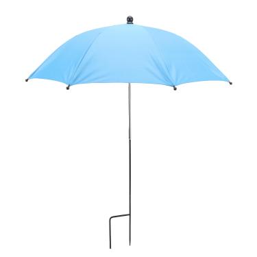 Imagem de ZJchao Planta Guarda-chuva à Prova de Sol Altura Ajustável Haste Liga Jardim Guarda-chuva Sombra Capa para Terraços Varandas Estufas (Azul)