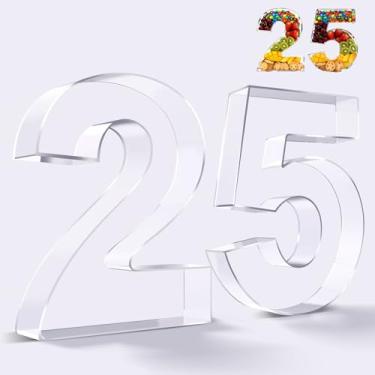 Imagem de Ledido Caixa de tabuleiro de charcutaria com número de acrílico de 25 cm, bandeja reutilizável e preenchível para bolo de doces, lanche de frutas, bandeja de charcutaria de acrílico fácil de limpar