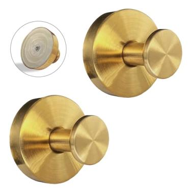 Imagem de Welsa Ganchos de ventosa para chuveiro - aço inoxidável, sucção forte, sem broca, cabide removível - parede de azulejo para banheiro, cozinha, porta de vidro, roupão de pendurar com gancho espelhado