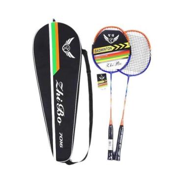 Imagem de Conjunto De Raquetes De Badminton Em Alumínio Carbono Para Treinamento