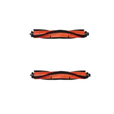 Imagem de Hujscufdjy Escova central, compatível com ABIR X5 X6 X8, acessórios de peças sobressalentes para aspirador de pó robô escova principal lavável (2 peças)