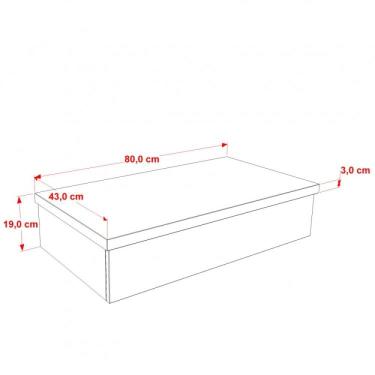 Imagem de Bancada Para Banheiro 80cm Com Cuba Q39 800w Metrópole Compace