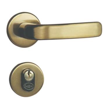 Imagem de Fechadura Externa Roseta Aço Mgm Stilo Bronze Latonado
