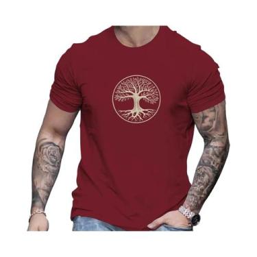 Imagem de Camiseta Esportiva Masculina De Algodão Para O Verão Com Estampa De Pi