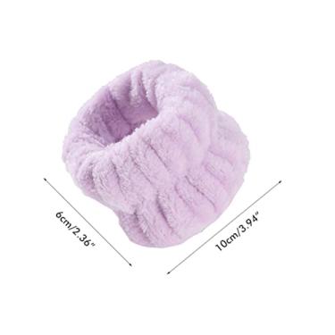 Imagem de GLOGLOW 8 Pares de Faixas de Lavagem de Spa de Pulso, Pulseiras de Acessórios de Banho Com Boa Elasticidade e Super Absorvente, para Lavagem de Rosto, Maquiagem, Ioga, Esportes, Trabalhos