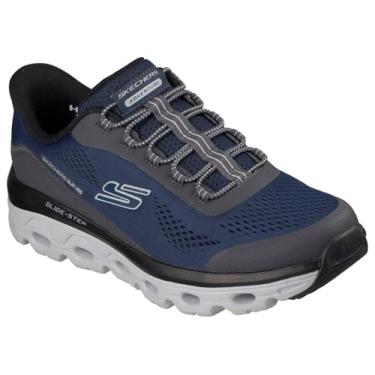 Imagem de Skechers Tênis masculino Glide-Step Sole Hands Free Slip-in, Azul-marinho, 41 BR