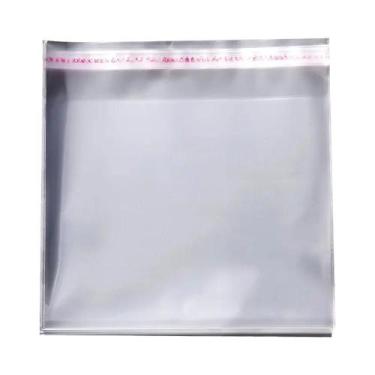 Imagem de Sacos Transparentes Autoadesivos 100pcs OPP Plástico Celofane Para Emb