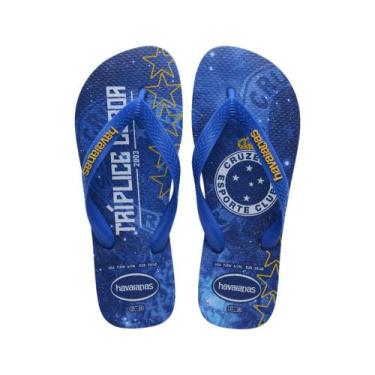 Imagem de Chinelo Havaianas Top Cruzeiro Oficial Times Original Unissex Adulto C