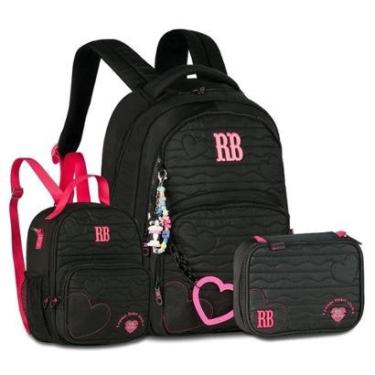 Imagem de Mochila Escolar Rebecca Bonbon Kit com Lancheira e Estojo Box-Feminino