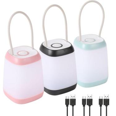 Imagem de Pack de 3 Linternas de Camping Recargables Hilngav LED con 3 Modos de 