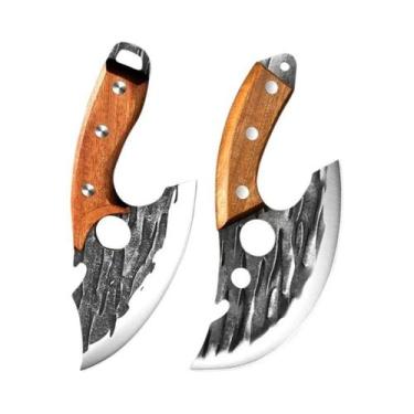 Imagem de Conjunto De Facas De Cozinha Em Aço Inoxidável Forjadas À Mão, Faca De