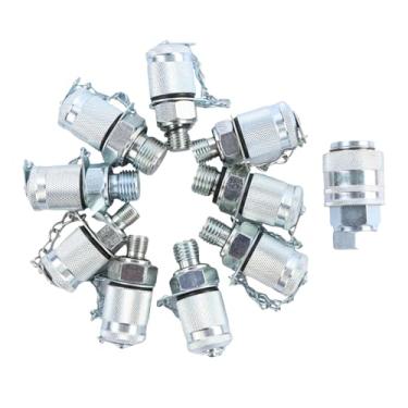 Imagem de 10pcs Excavator Hydraulic Pressure Test Coupling Kit G1/8 M10 M14 UNF NPT for CAT Bobcat Gauge Adapter Fitting Parts accessories