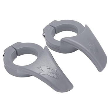 Imagem de SPYMINNPOO A Barra Estendida Universal da Bicicleta Termina o Guiador Ergonômico do Descanso do Polegar para A Bicicleta de Montanha, Resistente A Riscos, para A Equitação de Longa Duração (Cinza)