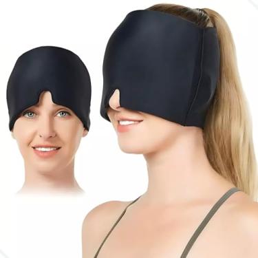 Imagem de Touca Gel Alívio Enxaqueca Cefaléia Estresse Uso Quente ou Frio