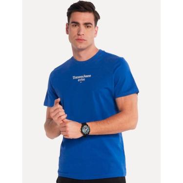 Imagem de Camiseta Tommy Jeans Masculina Regular TJ 85 Entry Azul Royal-Masculino
