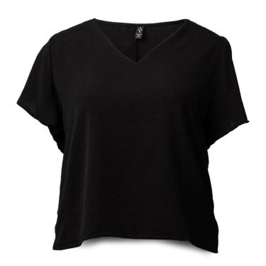 Imagem de Blusa Feminina Averzzy Plus Size Manga Ampla Lisa Musgo-Feminino