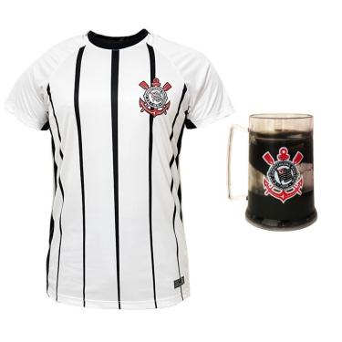 Imagem de Kit Corinthians Oficial - Camisa Raglan + Caneca 300ml - Masculino-Masculino
