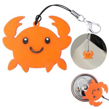 Imagem de Conjunto de chaveiro abridor de abas de animais fofos, design de caranguejo de raposa, identificador de bebida (2)