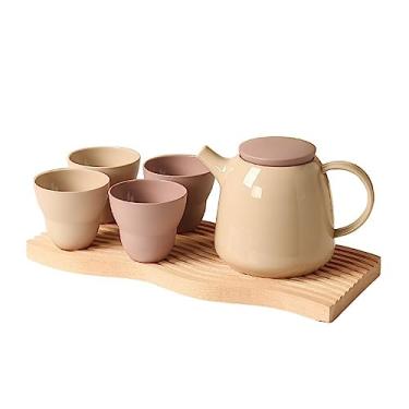 Imagem de Conjunto criativo de copos de café para servir de bebidas, conjunto de xícaras de cerâmica para uso doméstico, chá da tarde, caixa de presente, jarra de água