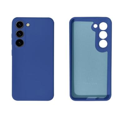 Imagem de [GL CASES] Capa Samsung S24 Capinha Samsung S24 Case Aveludada Anti Impacto Reforçada Silicone Emborrachado Com Proteção De Câmera (Azul)