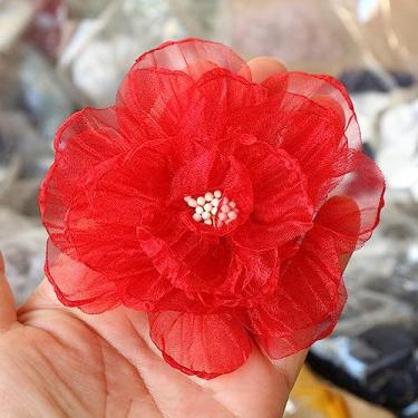 Imagem de 10 peças/lote série vermelha rosa tecido flor para convite de casamento flores artificiais para decoração de vestido, 21