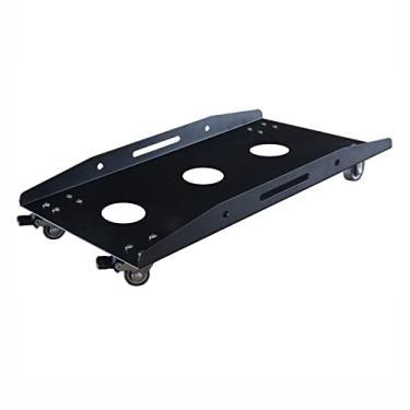 Imagem de Prático PC Torre Areia embaixo da mesa, carrinho de metal para CPU, capa móvel com rodas de travamento, suporte para a maioria dos jogos (preto)