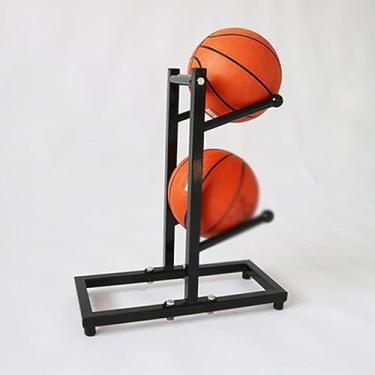 Imagem de ZDJZMGZ Rack de armazenamento de bolas de metal, suporte vertical, rack de armazenamento de bolas, basquete, futebol, vôlei, usado no ginásio