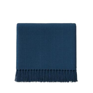 Imagem de Manta para Sofá Gigante 2,40x1,80m Casal Algodão Macio Decorativa(Azul Mesclado)