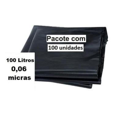 Imagem de Saco De Lixo 100 Litros Super Reforçado P6- Pct 100 Unidades