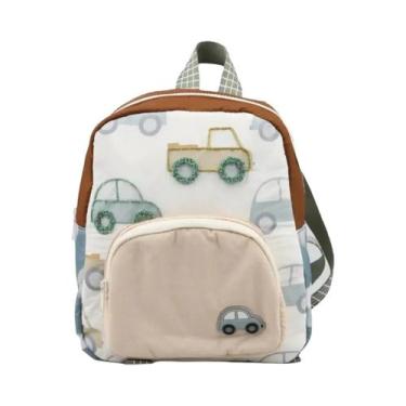 Imagem de Mochila Infantil Leve E Fashion Com Bordado De Carro Multifuncional Pa