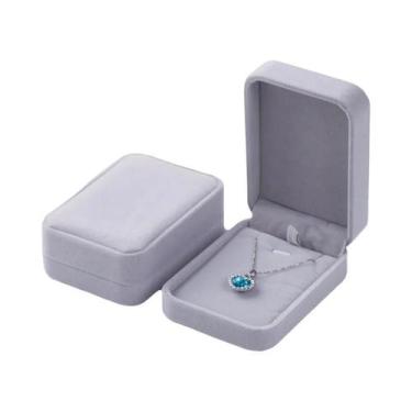 Imagem de Caixa De Joias De Veludo Da Moda 7x10cm Organizador De Colares Embalag