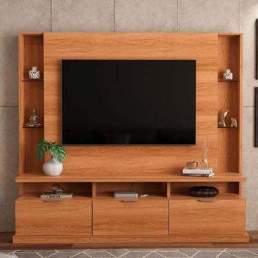 Imagem de Estante Home Sala 207cm Para TV 70 Pol 3 Portas Bilbao Lukaliam Jequit