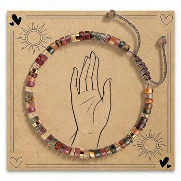 Imagem de Pulseiras elásticas para mulheres, homens, olho de tigre natural, lápis-lazúli, contas de cristal, pulseiras elásticas para alegria, felicidade, prazer, joias empilháveis para homens, pulseiras