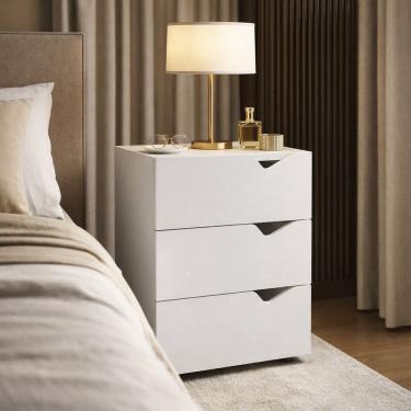 Imagem de Gaveteiro para Escritório3 Gavetas Porto Branco