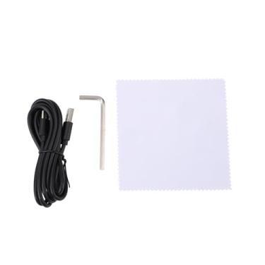 Imagem de Naroote Espelho de Maquiagem Com Luz LED Com Vaidade de Ampliação, Rotação de 360 ​​graus para Cosméticos de Viagem, Espelho de Controle de Toque Dobrável Recarregável para Cuidados Com a Pele, HD