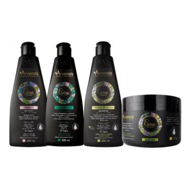 Imagem de Kit Cachos Arvensis Shampoo + Condicionador + Ativador + Mascara Crespos e Crespíssimos