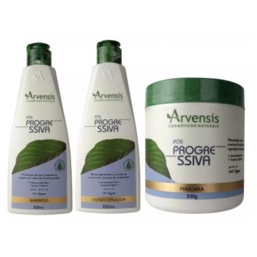 Imagem de Kit Arvensis Pós Progressiva Shampoo + Condicionador + Mascara 500g