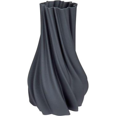 Imagem de Vaso Decorativo Enfeite Casa Aparador 3d Home&co Cerâmica 35x20x20cm Preto