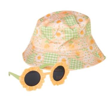 Imagem de Chapéu c/ Óculos Modelo:Boné Frutas - Rellie, Bucket Flores Amarela