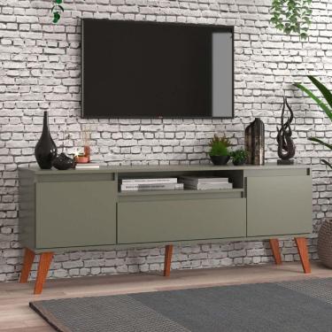 Imagem de Rack Para Tv 150cm Retro Mdf Verde Dallas - On Móveis