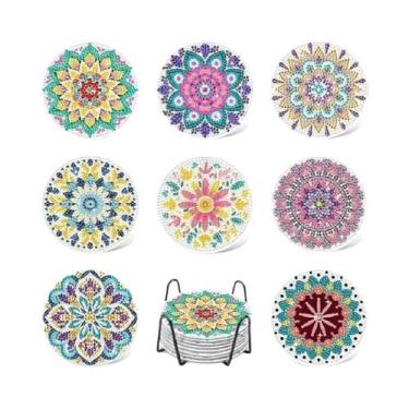 Imagem de Kit De Pintura Diamante Paisagem Litorânea, Conjunto De 8 Peças, Arte 