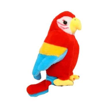 Imagem de Brinquedos De Pelúcia Educativos De Simulação De Animais: Papagaios, T