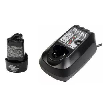 Imagem de Carregador 12v Dc10wb Bivolt Makita + Bateria De Litio 12v