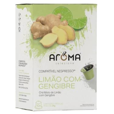 Imagem de Aroma Selezione Cápsulas De Chá Limão Com Gengibre Compatível Com Nespresso Contém 10 Cápsulas