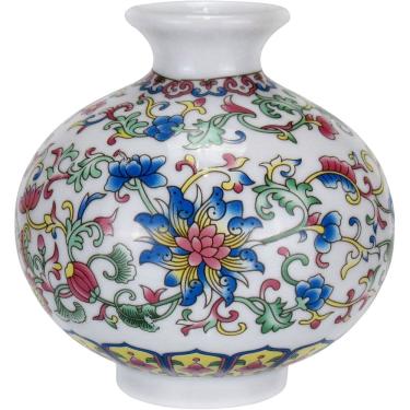 Imagem de VASO DECOATIVO ENFEITE CASA REDONDO HOME&CO CERÂMICA 9x9x9cm COLORIDO