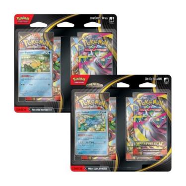 Imagem de Pokemon Blister Quádruplo ME01 Mega Evolução Golduck e Psyduck Copag -
