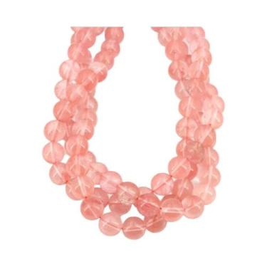 Imagem de Contas De Pedra Natural De Quartzo Transparente Redondas Soltas, Fio D