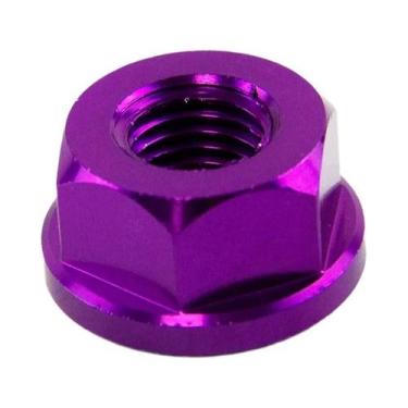 Imagem de Porca De Bloqueio Sextavada Anodizada Para Motocicleta M6 M8 M10 M12 M